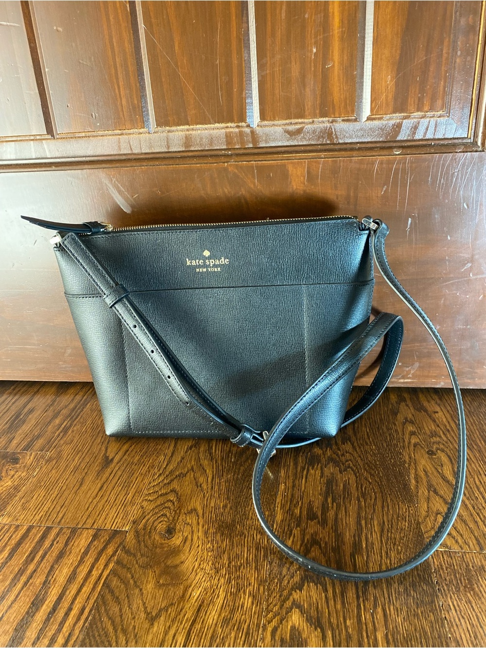 Kate Spade New York Crossbody Black Saffiano Leather Tote Purse